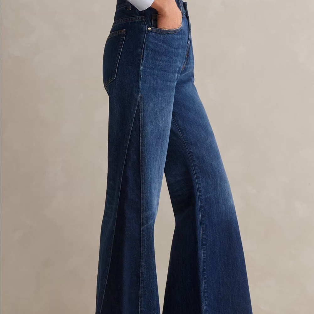 ME+EM split seam Flare Jeans.
